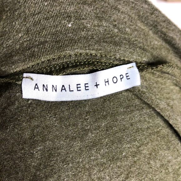 Annalee + hope olive green open front cardigan - Picture 5 of 8